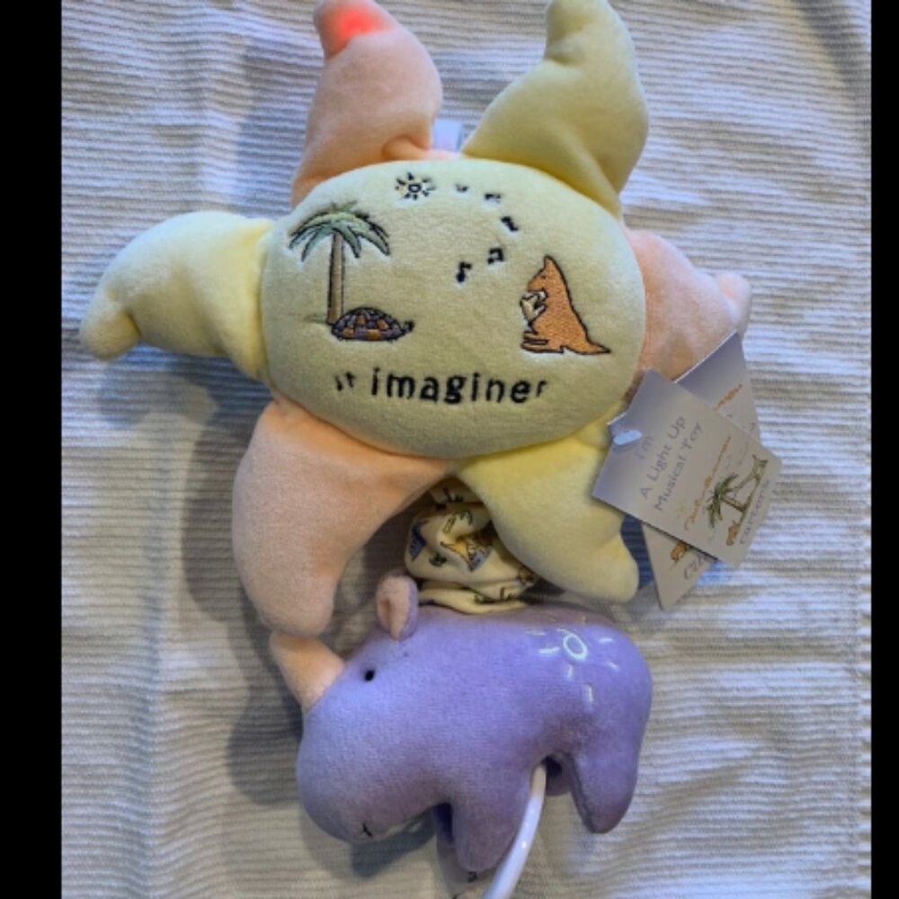 RARE! NWT John Lennon Real Love Musical Sun Pull Toy